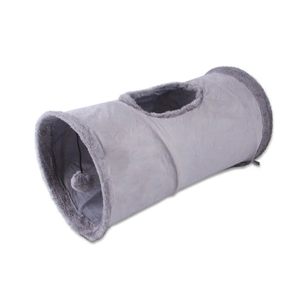 Indoor 2/3/4 5-Way Collapsible Cat Tunnel Tube Kitty Tunnel Bored Cat Pet Toys Peek Hole Toy Cat Puppy Kitty Kitten Rabbit