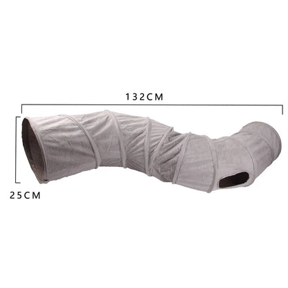 Indoor 2/3/4 5-Way Collapsible Cat Tunnel Tube Kitty Tunnel Bored Cat Pet Toys Peek Hole Toy Cat Puppy Kitty Kitten Rabbit