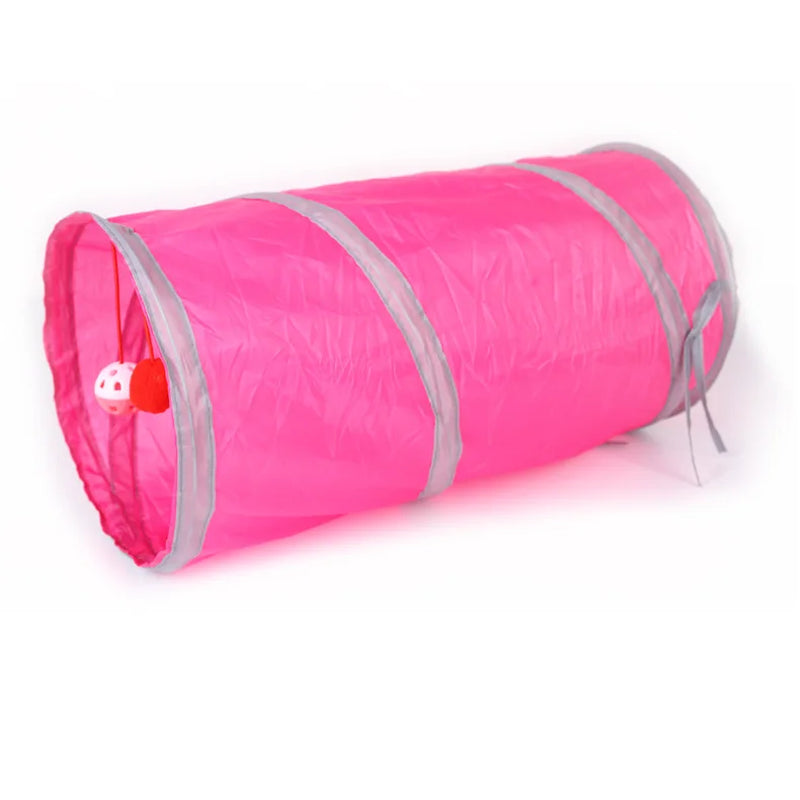 Indoor 2/3/4 5-Way Collapsible Cat Tunnel Tube Kitty Tunnel Bored Cat Pet Toys Peek Hole Toy Cat Puppy Kitty Kitten Rabbit