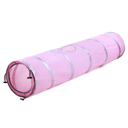 Indoor 2/3/4 5-Way Collapsible Cat Tunnel Tube Kitty Tunnel Bored Cat Pet Toys Peek Hole Toy Cat Puppy Kitty Kitten Rabbit