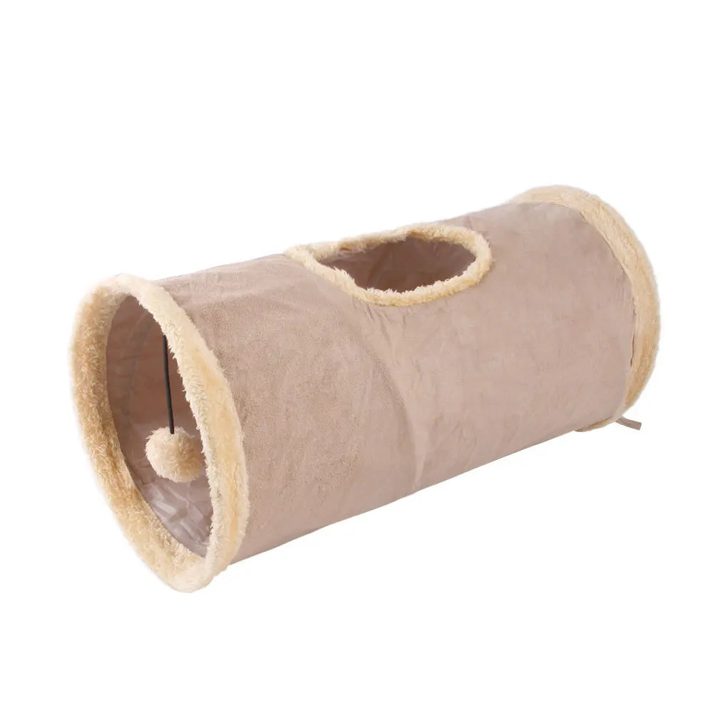 Indoor 2/3/4 5-Way Collapsible Cat Tunnel Tube Kitty Tunnel Bored Cat Pet Toys Peek Hole Toy Cat Puppy Kitty Kitten Rabbit