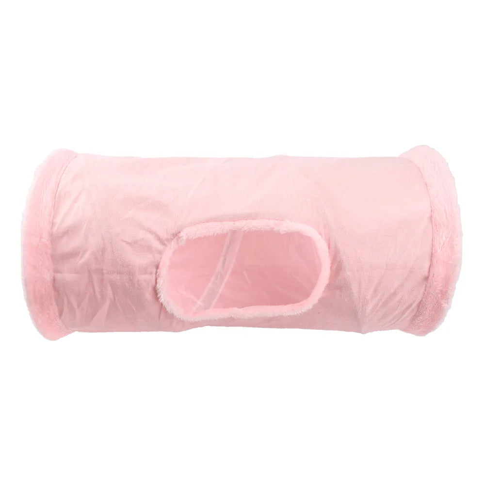 Indoor 2/3/4 5-Way Collapsible Cat Tunnel Tube Kitty Tunnel Bored Cat Pet Toys Peek Hole Toy Cat Puppy Kitty Kitten Rabbit