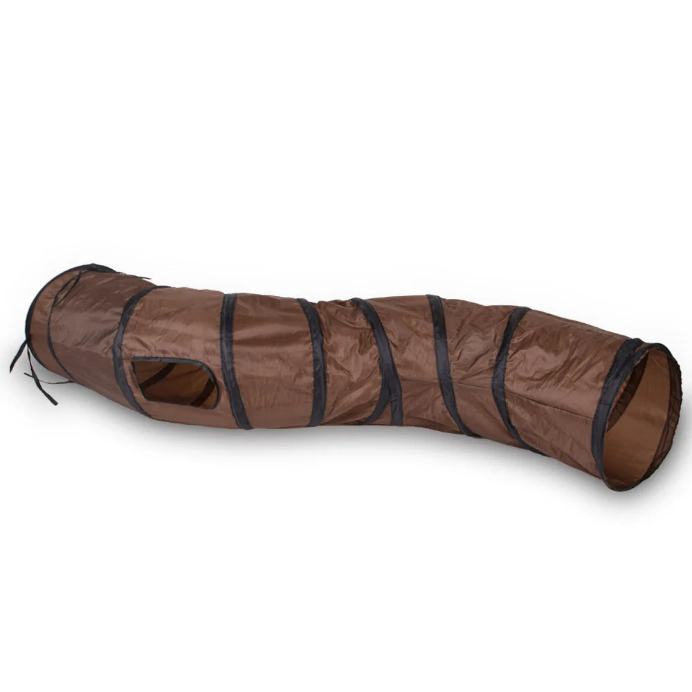 Indoor 2/3/4 5-Way Collapsible Cat Tunnel Tube Kitty Tunnel Bored Cat Pet Toys Peek Hole Toy Cat Puppy Kitty Kitten Rabbit