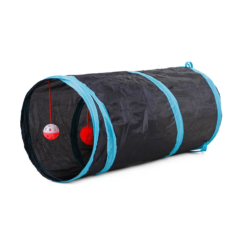 Indoor 2/3/4 5-Way Collapsible Cat Tunnel Tube Kitty Tunnel Bored Cat Pet Toys Peek Hole Toy Cat Puppy Kitty Kitten Rabbit