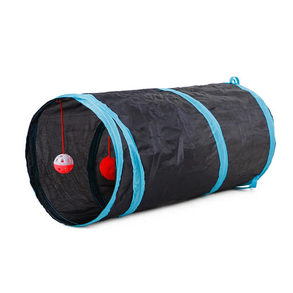 Indoor 2/3/4 5-Way Collapsible Cat Tunnel Tube Kitty Tunnel Bored Cat Pet Toys Peek Hole Toy Cat Puppy Kitty Kitten Rabbit