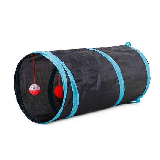 Indoor 2/3/4 5-Way Collapsible Cat Tunnel Tube Kitty Tunnel Bored Cat Pet Toys Peek Hole Toy Cat Puppy Kitty Kitten Rabbit