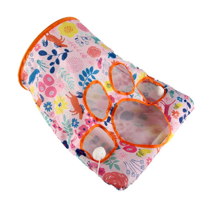 Indoor 2/3/4 5-Way Collapsible Cat Tunnel Tube Kitty Tunnel Bored Cat Pet Toys Peek Hole Toy Cat Puppy Kitty Kitten Rabbit