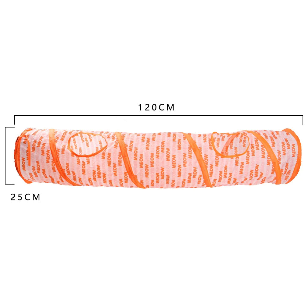 Indoor 2/3/4 5-Way Collapsible Cat Tunnel Tube Kitty Tunnel Bored Cat Pet Toys Peek Hole Toy Cat Puppy Kitty Kitten Rabbit