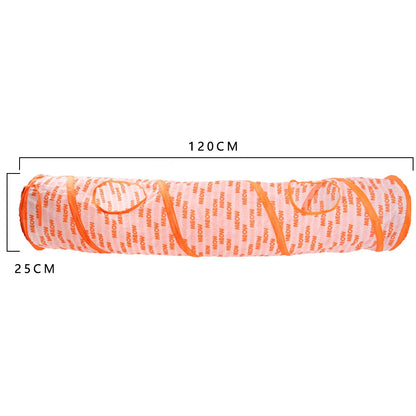 Indoor 2/3/4 5-Way Collapsible Cat Tunnel Tube Kitty Tunnel Bored Cat Pet Toys Peek Hole Toy Cat Puppy Kitty Kitten Rabbit