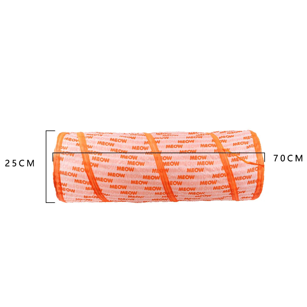 Indoor 2/3/4 5-Way Collapsible Cat Tunnel Tube Kitty Tunnel Bored Cat Pet Toys Peek Hole Toy Cat Puppy Kitty Kitten Rabbit