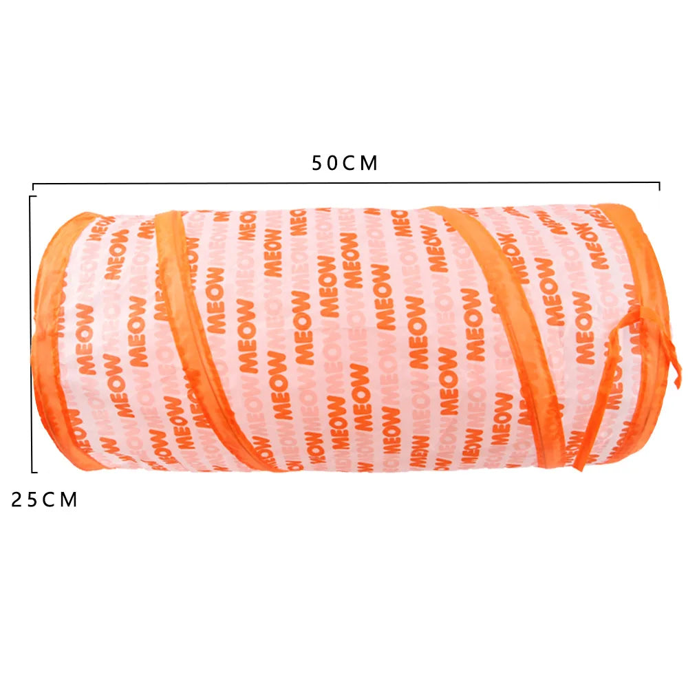 Indoor 2/3/4 5-Way Collapsible Cat Tunnel Tube Kitty Tunnel Bored Cat Pet Toys Peek Hole Toy Cat Puppy Kitty Kitten Rabbit