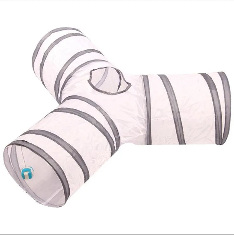 Indoor 2/3/4 5-Way Collapsible Cat Tunnel Tube Kitty Tunnel Bored Cat Pet Toys Peek Hole Toy Cat Puppy Kitty Kitten Rabbit