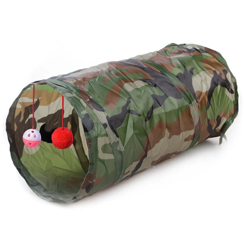 Indoor 2/3/4 5-Way Collapsible Cat Tunnel Tube Kitty Tunnel Bored Cat Pet Toys Peek Hole Toy Cat Puppy Kitty Kitten Rabbit