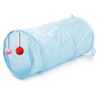 Indoor 2/3/4 5-Way Collapsible Cat Tunnel Tube Kitty Tunnel Bored Cat Pet Toys Peek Hole Toy Cat Puppy Kitty Kitten Rabbit